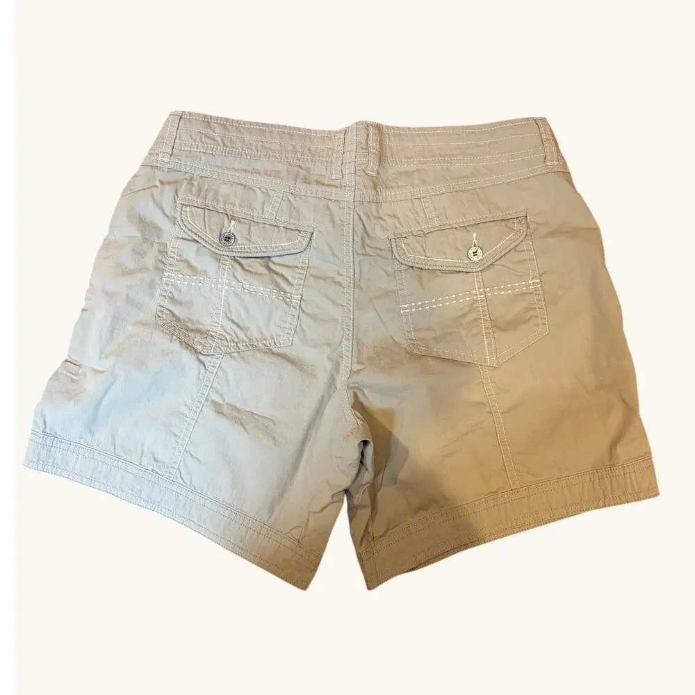 KUHL Women's Kontra Performance Hiking Shorts Size 10 Khaki Tan 6" Inseam - Picture 2 of 9